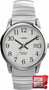 Timex Easy Reader 35 mm Expansion Band Date Windown Watch