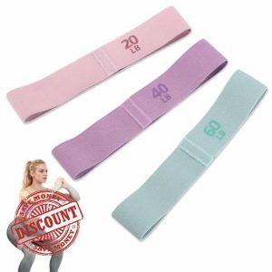 Risipu Resistance Bands Women and Men 3 Levels Resistance Bands Set for Workout Hip Glute Bands for Yoga Fitness Pilates