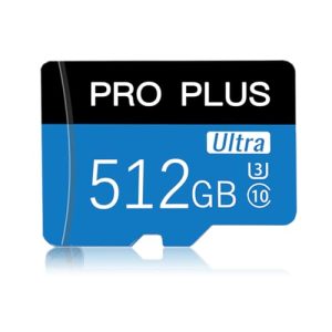 512GB Micro SD Card with Adapter Class 10 High Speed Memory Card For Phone Computer Game Console