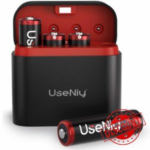 Lithium Batteries AA 4-Pack with Charger