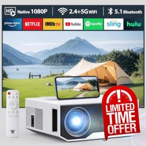ZDK 2025 New 1080P Projector with 5G WiFi