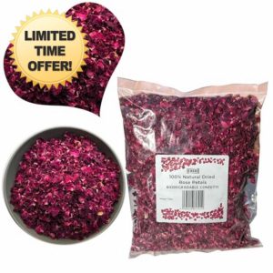 EKODE™ Biodegradable Confetti Wedding - 100% Natural Dried Rose Petals Confetti 2 Liters (30 Guests) | 140G Eco Friendly Dried Flower Confetti Petals for wedding