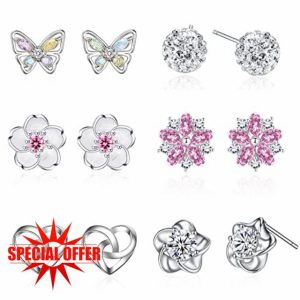 Silver Stud Earrings for Women