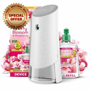 Air Wick Cherry Blossom & Raspberry Aerosol-Free Automatic Spray Kit