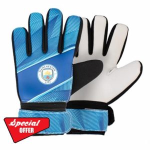 Hy-Pro Officially Licensed Manchester City FC Goalkeeper Gloves - Junior