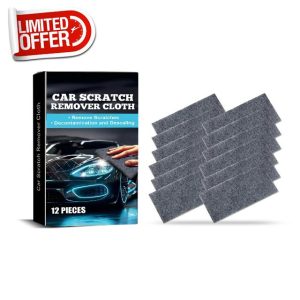 Ovyntremis 12PCS Nano Sparkle Car Scratch Remover Cloth - Advanced Nano Technology for Scratch Repair