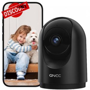 GNCC 2K 3MP Pet Camera Dog Cameras with APP for House Security