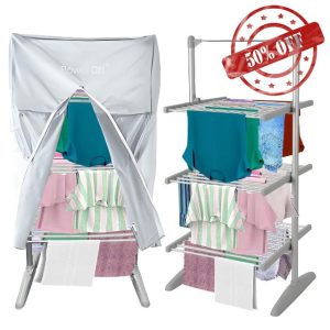 PowerDri Heated Clothes Airer – Efficient Indoor Laundry Dryer with Adjustable Settings