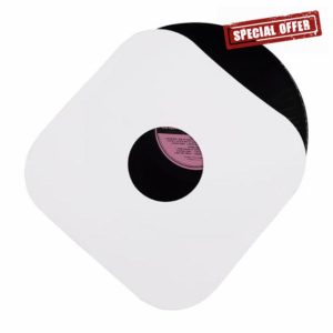20PCS Vinyl Record Inner Sleeves Heavyweight White Kraft Paper with Rounded Corners Protection Covers Anti-Static Paper Vinyl Record Sleeves for LP Albums (10 inch)