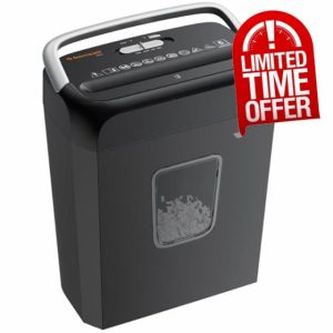 Bonsaii 6 Sheet Cross Cut Paper Shredder