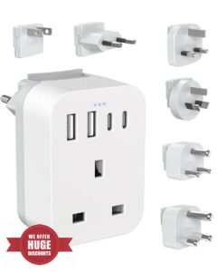 UK to Worldwide Travel Adapter Set