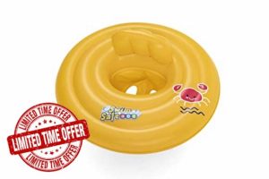 Bestway Swimming Float Inflatable for Infants | Round 3-Ring Inflatable Baby Boat Float for Toddlers Boys and Girls