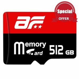 Niowoaf TF Card 512GB-Huge Capacity Memory Card 512GB Waterproof Memory cards Suitable for Phone/Dash Cam/Doorbell/Car/TV/Music