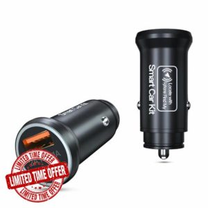 Dual Port Fast Car Charger with GPS Tracker - For I-phones Device & Mini Locator