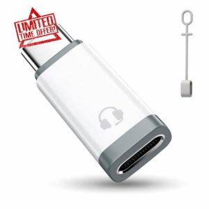 TiMOVO for Lightning to USB C Audio Headphone Adapter with Line Control