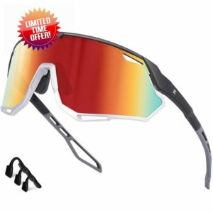 Bircenpro Cycling Sunglasses for Men Women - UV400 Protection Sports Glasses Running Sunglasses for Baseball MTB Golf Softball