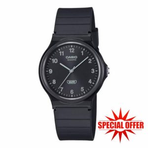 Casio Men Analogue Quartz Watch with Plastic Strap MQ-24B-1BEF