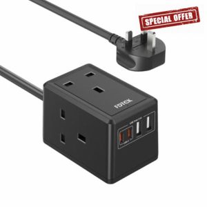 Extension Lead with USB C Slots