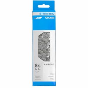 Shimano HG40 116 W/CL Chain - Grey