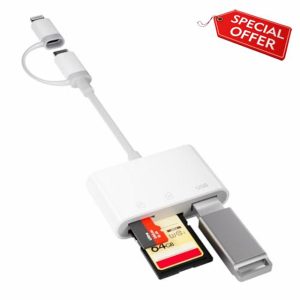 USB C to SD Card Reader for iPhone 15