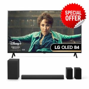 LG OLED55B46LA 55-Inch 4K UHD Smart TVwith US40TR Bluetooth Soundbar with Wireless Subwoofer            [Energy Class G]