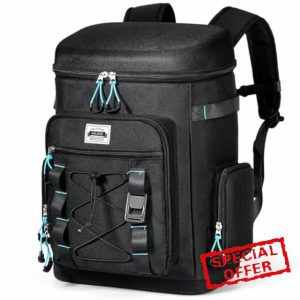 YULEEE 25L 30 Can Insulated Cooler Backpack - Leakproof Lightweight Cool Bag for Picnic