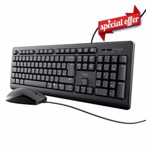Trust Taro Wired Keyboard and Mouse Set - Qwerty UK Layout