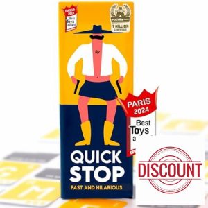 QUICKSTOP | Card Game for Family and Friends | Fast and Hilarious | 2-7 players | Party Game for Adults and Kids 10+ | 30 minutes Playing Time