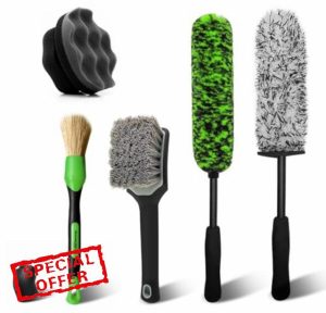 YeewayVeh 5PCS Car Wheel Brush Kit