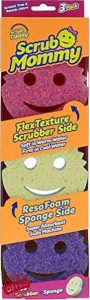 Scrub Mommy - Dual Sided Sponge with Soft Absorbent and Scratch-Free Scrubbing Sides - 3 Cou