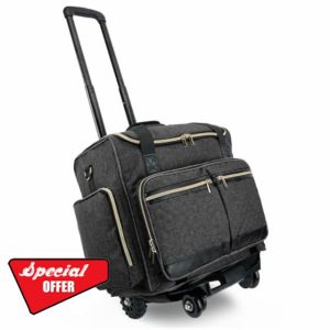 Arxus Rolling Teacher Bag with 4 Wheels