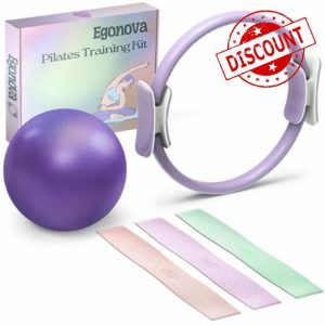 EgoNova Pilates Ring Set: 35cm Magic Circle with Dual Padded Handles