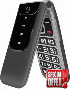 artfone Senior Flip Phone with Large Buttons