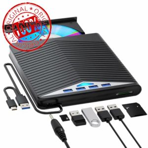 Rppiup 7 In 1 External CD DVD Drive For Laptop