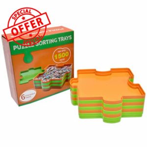 Jigsaw Puzzle Storage for 1000 Pieces Puzzle Sorter Trays for Jigsaws 1500 Piece Jigsaw Sorting Trays