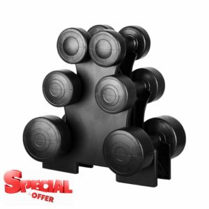 Straame Dumbbell Set with carry Rack - Hand Weights for Men & Women - 1kg