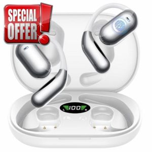 Ultra Open Ear Earbuds - Bone Conduction Headphones Wireless Bluetooth