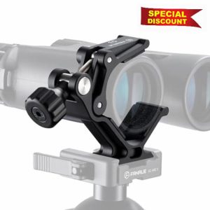 FANAUE Binocular Tripod Mount Adapter with 1/4" & 3/8" Screw and ARCA Quick Release Binocular Tripod Mount