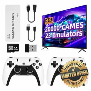 HENTOK Retro Games Console - Video Game Consoles with 2-Pack Game Controllers