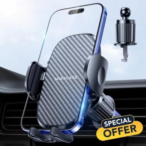 Miracase 2025 Car Phone Holder【Widened Sturdy Steel Hook】 Air Vent Car Phone Mount Cradle