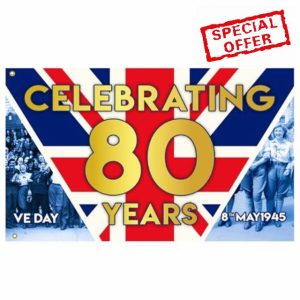 Ve Day 80th Anniversary Flag 2025