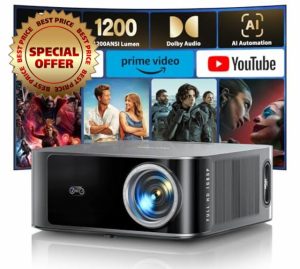 【NetfIix Officially & 36W DoIby Audio】Projector