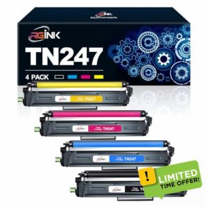 TN247 Toner Cartridge TN-243CMYK Toner Value Pack Compatible with Brother TN-243CMYK 4 Colour Toner Cartridge Multipack