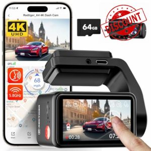 REDTIGER A4 Dash Cam Front and Rear Built-in 5GHz WiFi