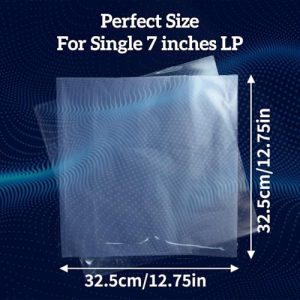 70pcs Transparent Protective Cover for 12" Records