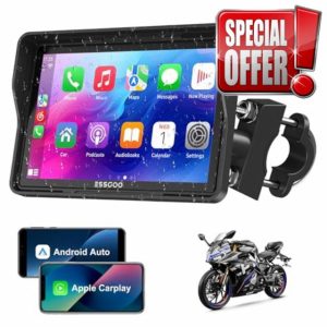 ESSGOO 5" IPS Touchscreen Motorcycle CarPlay