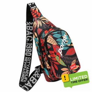Cosiesnest Small Sling Bag Fashion Chest Bag for Men and Women Lightweight Crossbody Backpack Waterproof Shoulder Bag Daypack Sling Backpack for Outdoor Travel Hiking Cycling Sports Gym (Red)