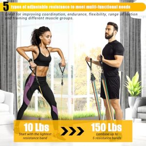 Exercise Bands Stackable up to 150lbs