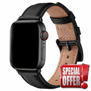 SUNFWR Leather Straps for Apple Watch Strap 44mm 45mm 42mm 49mm 46mm