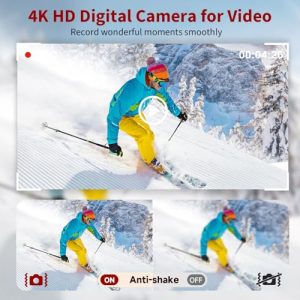 Autofocus Anti-Shake 48MP Vlogging Camera for YouTube